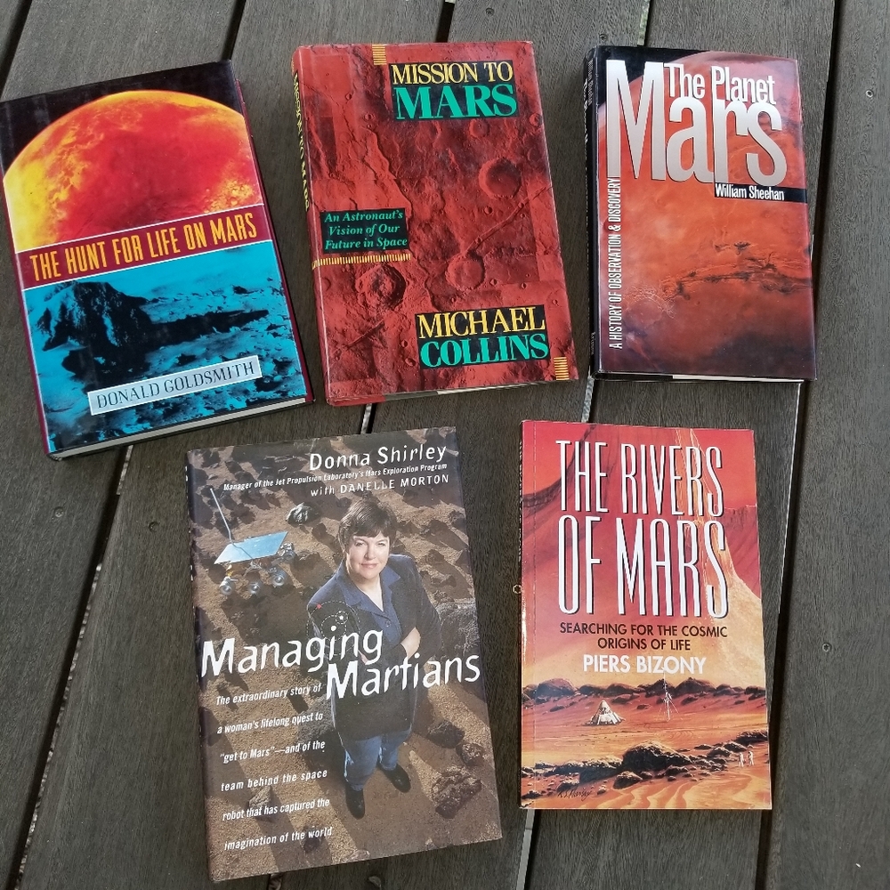 5 Book Bundle Mars Red Planet Martians Space Exploration Science Astronaut